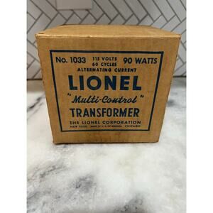 Vintage Lionel 1033 Multi Control Transformer 90 Watt O Gauge w Original Box